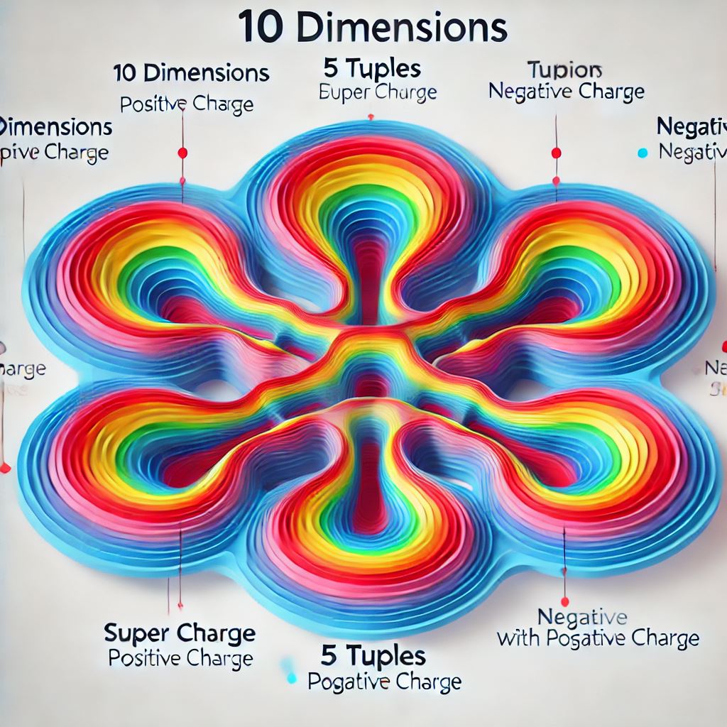 10 aufgerollte Dimensionen auf Basis von Jennionen und Aleksionen